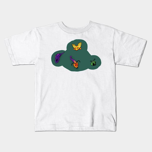 Fusion v1 :: Imaginary Creatures Kids T-Shirt by Platinumfrog